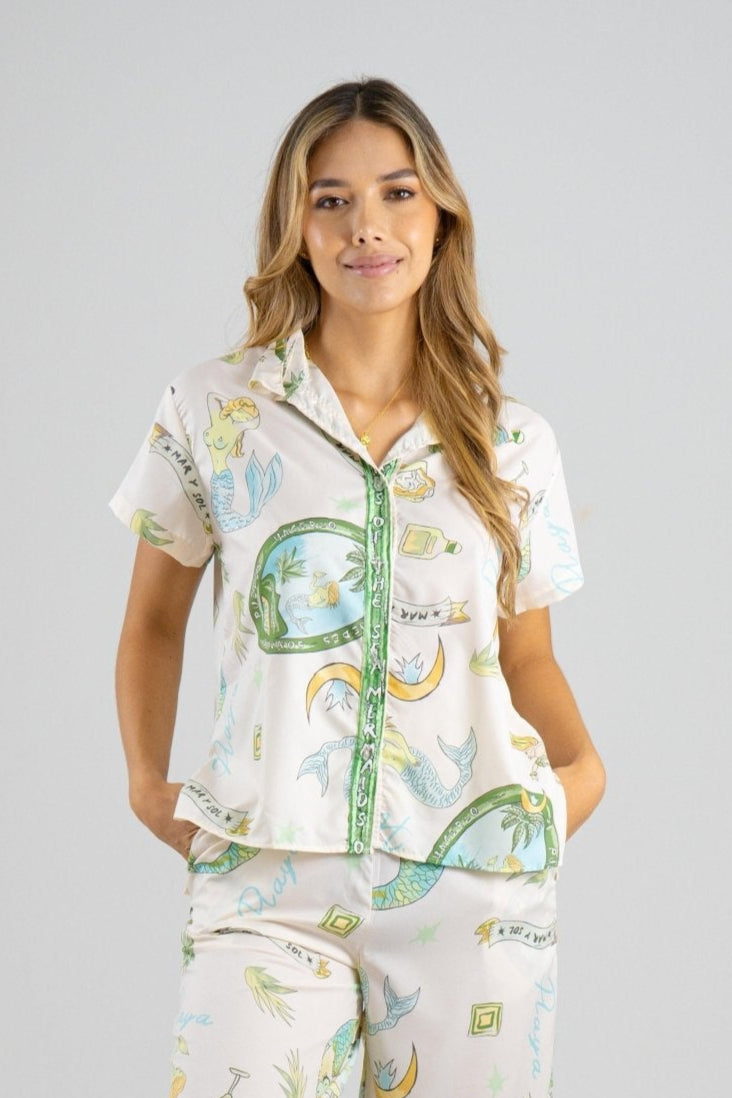 SET DANNA I PANTALON - BEIGE - Sofisticadas