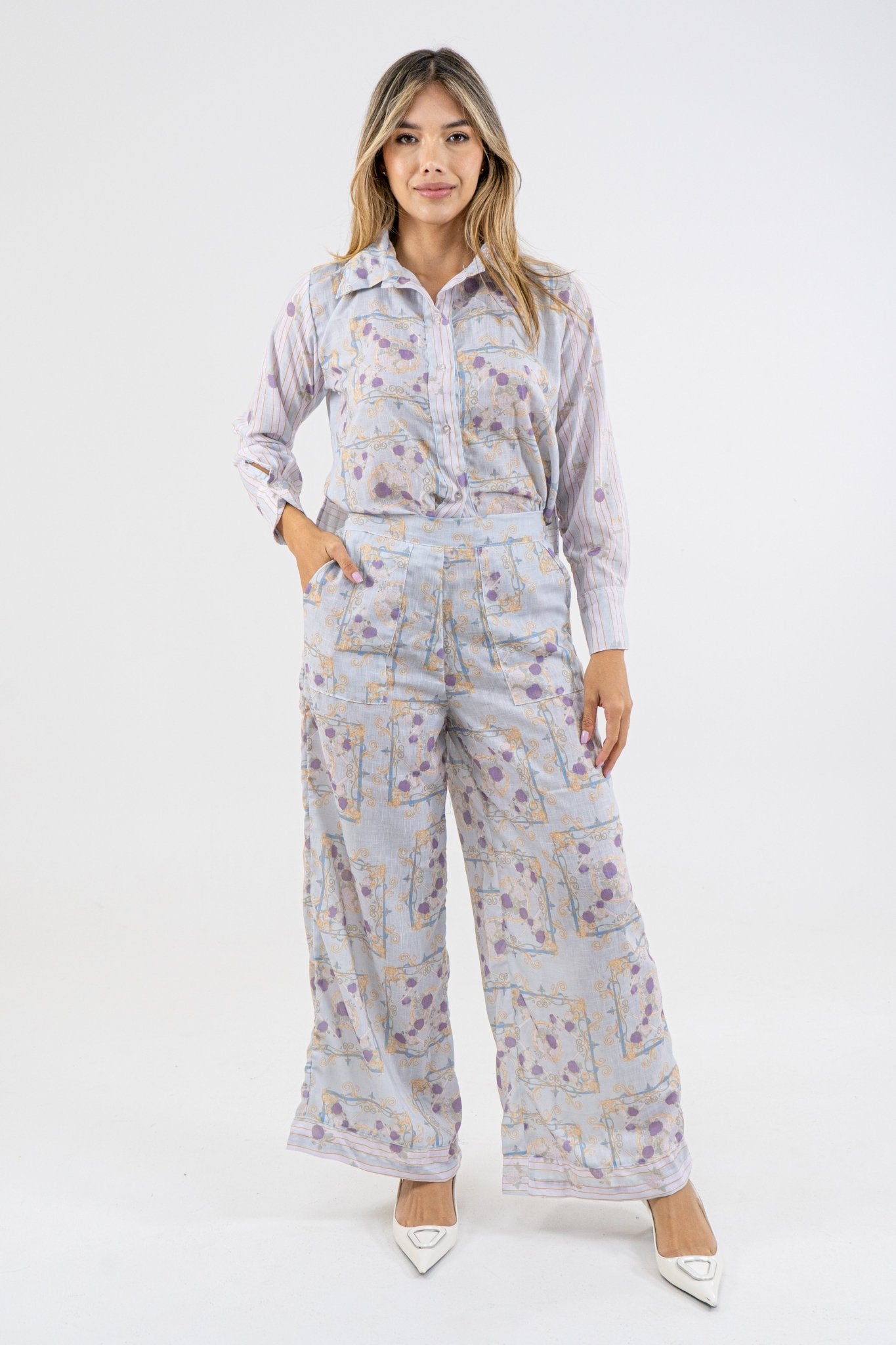 SET PANTALON EDEN I - LILA - Sofisticadas