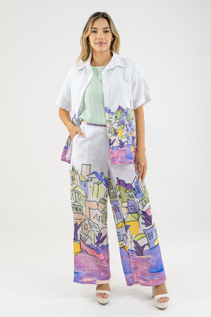 SET PANTALON JAMAICA I - MORADO - Sofisticadas